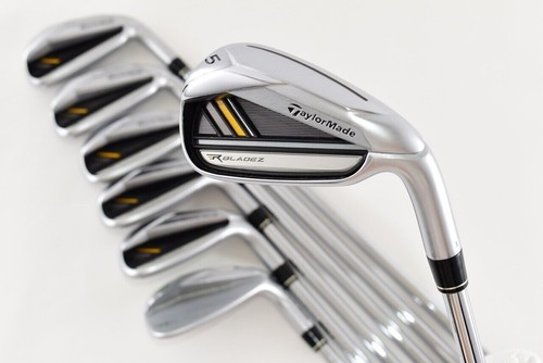 TAYLORMADE ROCKETBALLZ IRON SET 4-9. A CLUBS STEEL SHAFT R FLEX RH