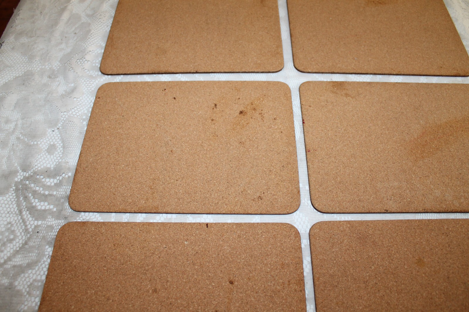 Set of 8 Vintage Jason “Vinotica” Red & White Wine Themed Placemats