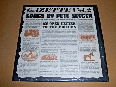 Pete Seeger Gazette Vol. 2 1961 Folkways FA 2502 Booklet Wraps NM VG+