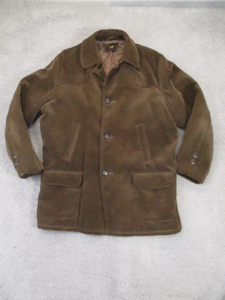 Abrigo de Pana Envoy Para Hombre Extra Grande Marrón De Colección The Now Chaqueta Defecto Trasero Foto 2 de 4