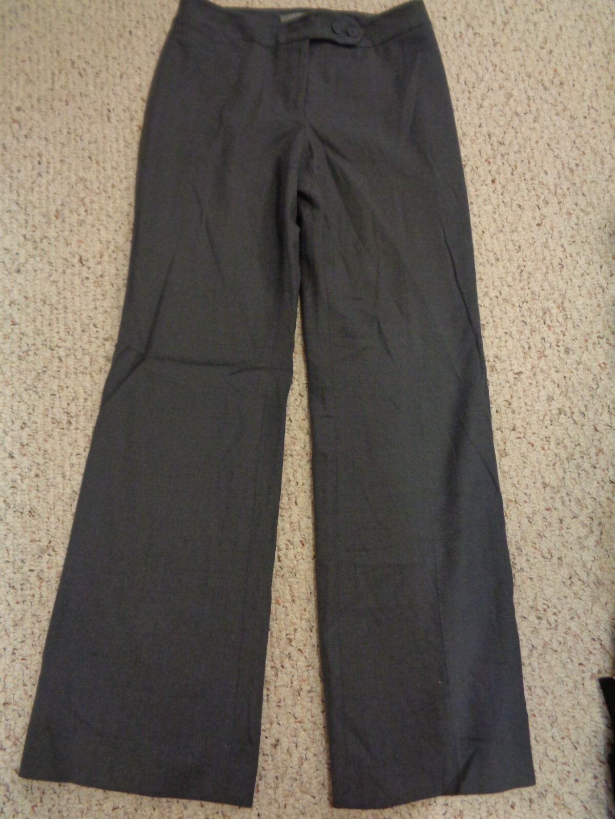 Women's ANN TAYLOR wool blend lined gray pants, 4