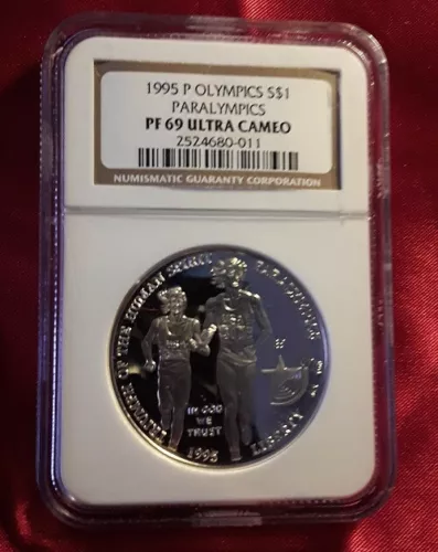 1995 P US Silver Commemorative OLYMPICS - Paralympics $1 NGC PF 69 Ultra Cameo