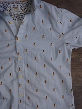 Denim & Flower Short Sleeve Summer Shirt 39 Pineapple A7