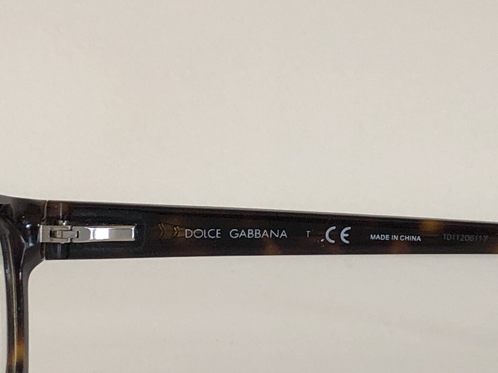 DOLCE & GABBANA DD 1216 502 Rectangle Havana Eyeglasses  display picture 2