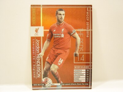 Panini WCCF 2015-16 SOC Jordan Henderson 1990 England　No.14 Liverpool STARS CLUB
