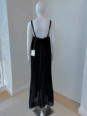 Designer By Bonnie Young Long Sleeveless PLEATED DRESS | eBay