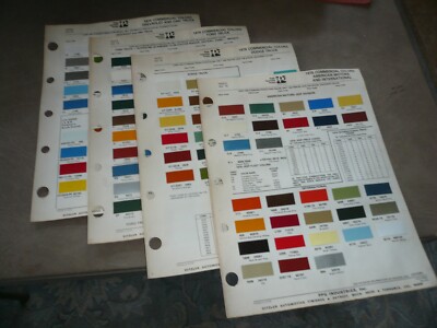 1976 Ford Chevy GMC Dodge Jeep  Ditzler Commercial Color Chip Paint Sample  