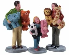 LEMAX Christmas Village Accessory Prize Winners #92776 Set of 3