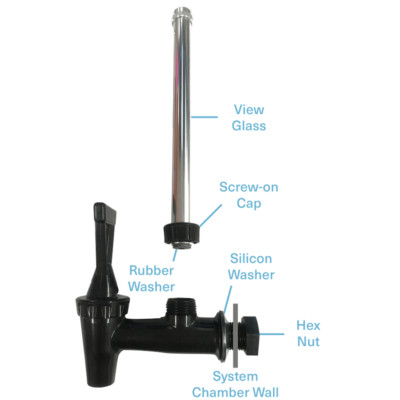 Berkey Sight Glass  Spigot- 10'' Fits Royal Berkey