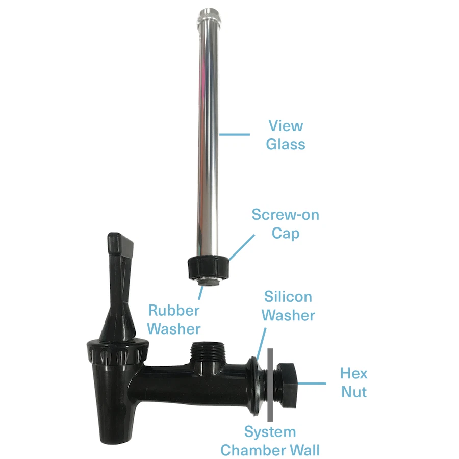 Berkey Sight Glass™ Spigot- 10" Fits Royal Berkey