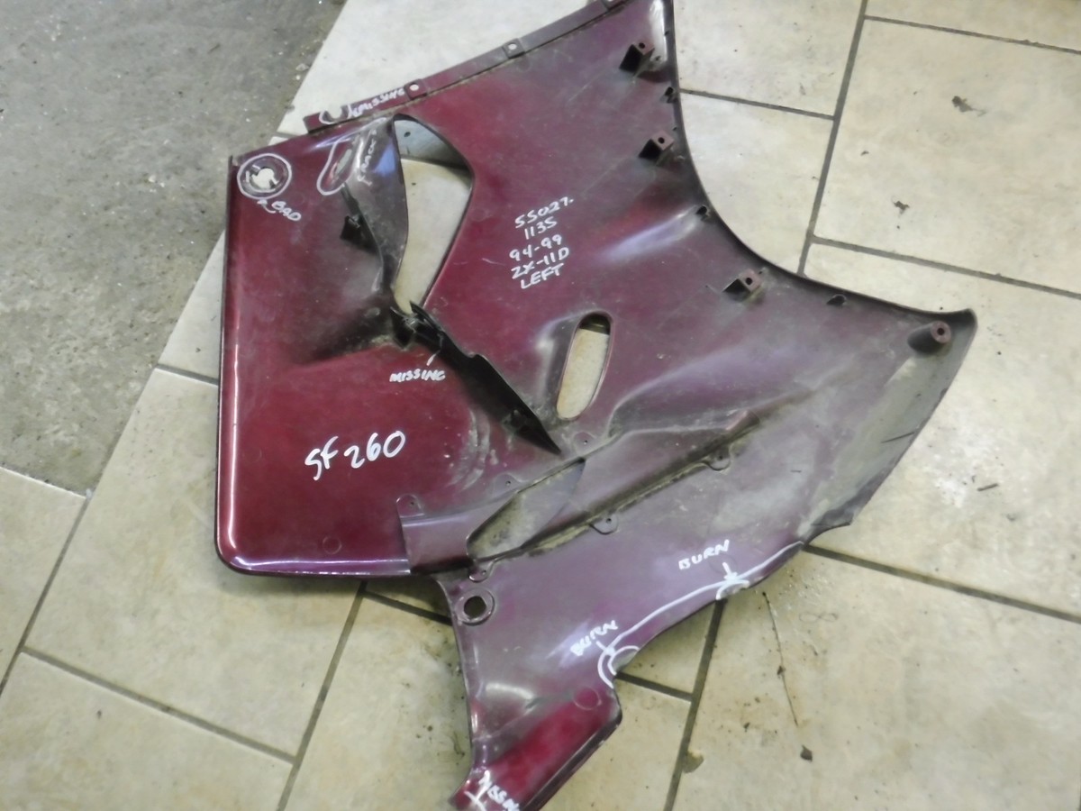 94-99 Kawasaki Ninja ZX11 ZX1100 D Left Side Fairing Cowl Cover