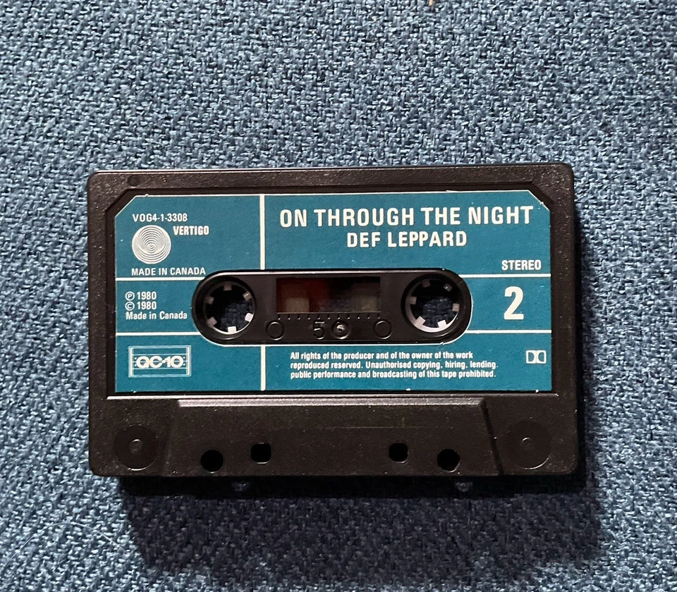 Def Leppard- On Through The Night Cassette Tape - Image 3 of 3