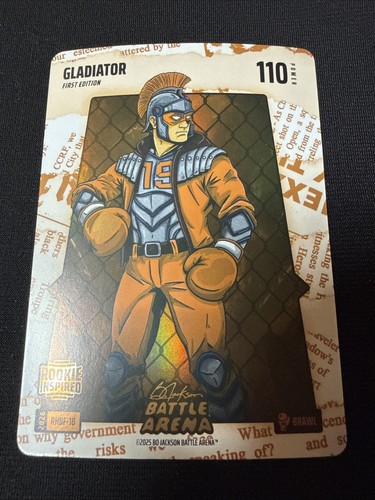 2026 Bo Jackson Battle Arena Gladiator Red Headline Battlefoil RHBF-18 (Orange)