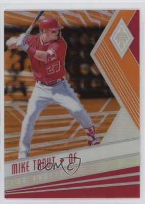 2018 Panini Chronicles Phoenix Orange Prizm 53/199 Mike Trout #7 qf6