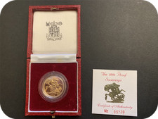 1986  Proof Full Gold Sovereign