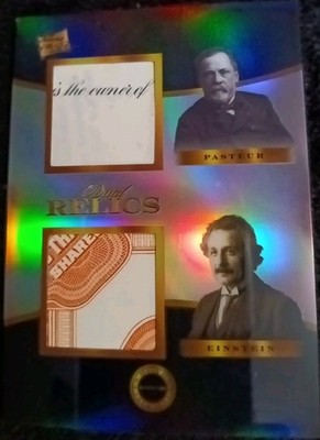 2025 Pieces of the Past Inventor Louis Pasteur Albert Einstein #578 - Dual Relic