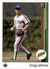 Gregg Jeffries 1989 Upper Deck Rookie Card #9