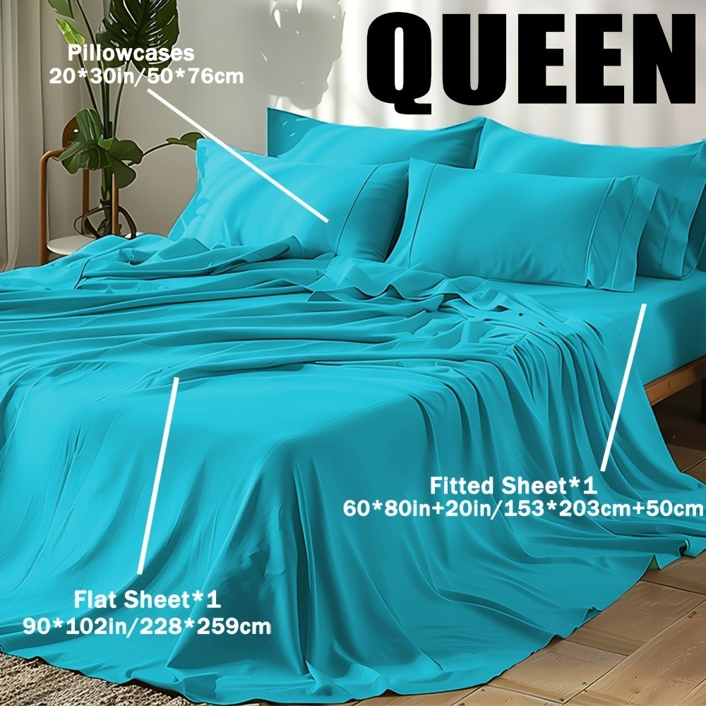 Bamboo Bed Sheet Set – Queen Size 2000TC Cooling Ultra Soft Deep Pocket