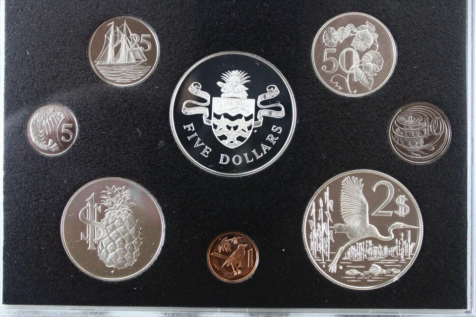 1986 Cayman Islands Proof Set Mintage Only 330 Sets - Image 2 of 4