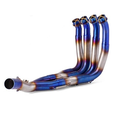System Exhaust For Yamaha YZF R6 2006-2016 Blue Header Front Link Pipe 51mm