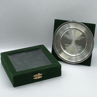 Vancouver 2010 Winter Olympics Pewter Plate Engraved With Case TE#8125