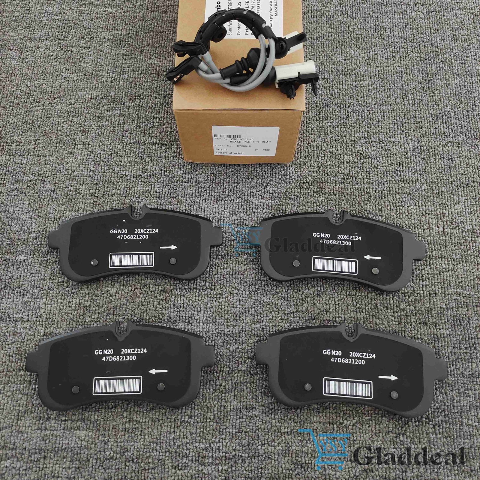 NEW  Front & Rear Brake Pad Kit For Aston Martin DBX, + FREE SENSOR