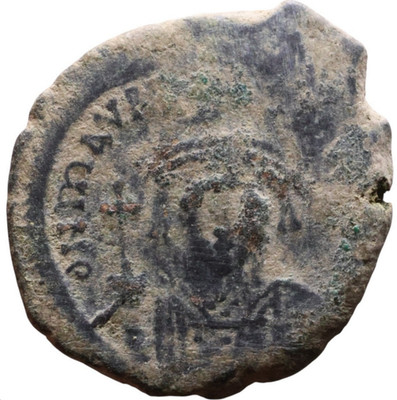 MAURICE TIBERIUS 582-602 K -20 Follis Roman Empire Ancient Bronze Byzantine Coin