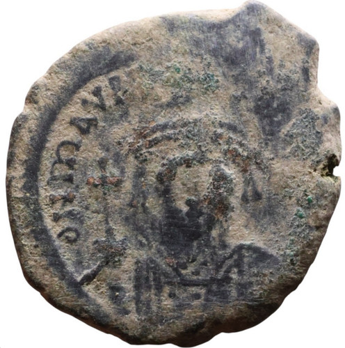 MAURICE TIBERIUS 582-602 K -20 Follis Roman Empire Ancient Bronze Byzantine Coin