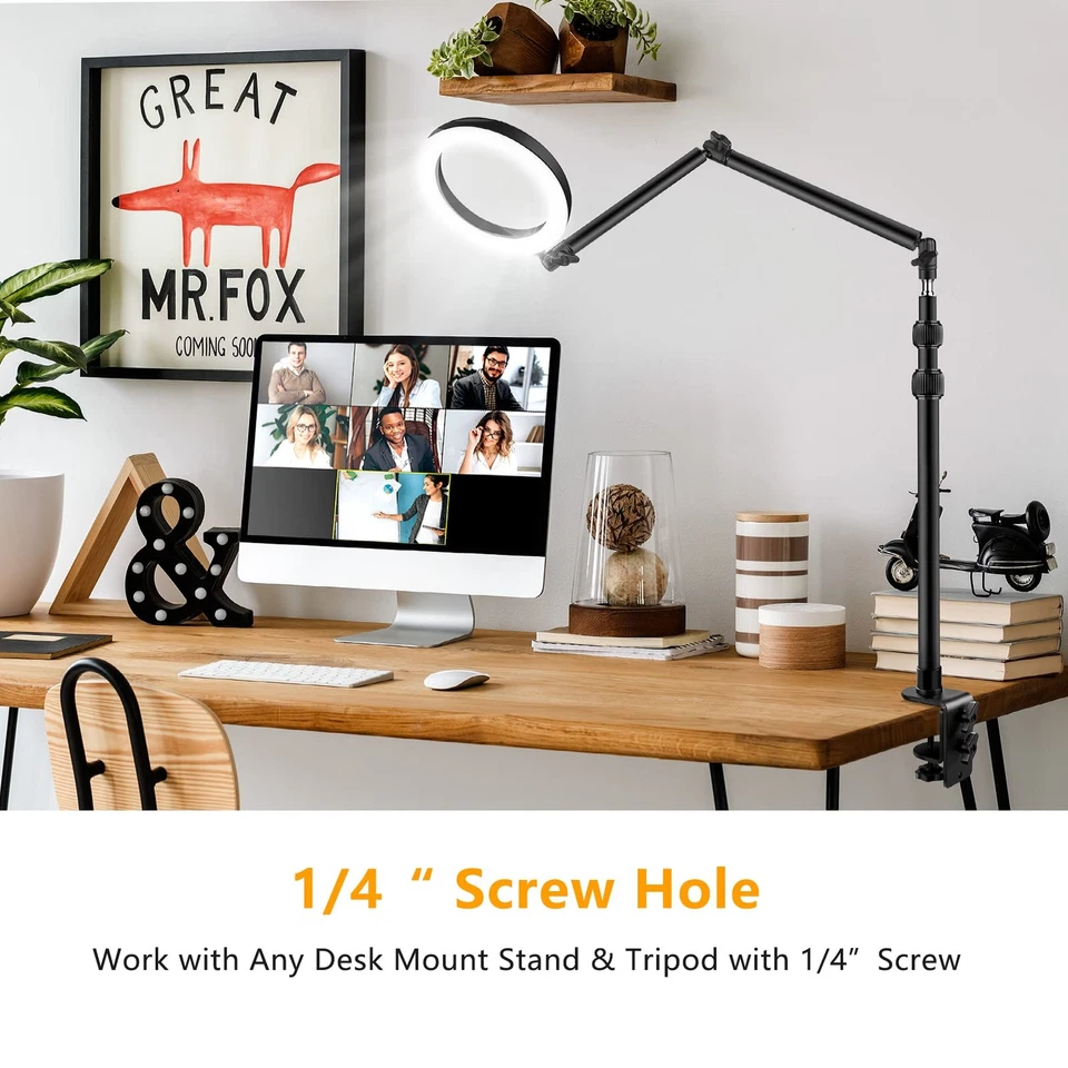 Kamera Tischhalterung Ständer mit 24,41" abnehmbarem Magic Arm, Halterung Lichtstativ... - Bild 3 von 4