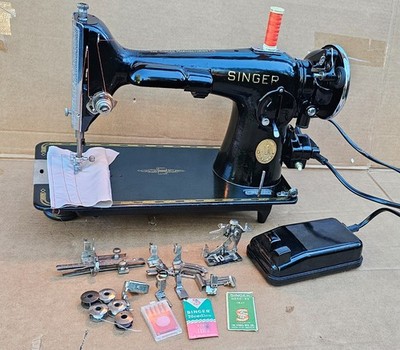 Vintage Singer 201K2 Elektrischer Topfmotor Nähmaschine ohne Koffer