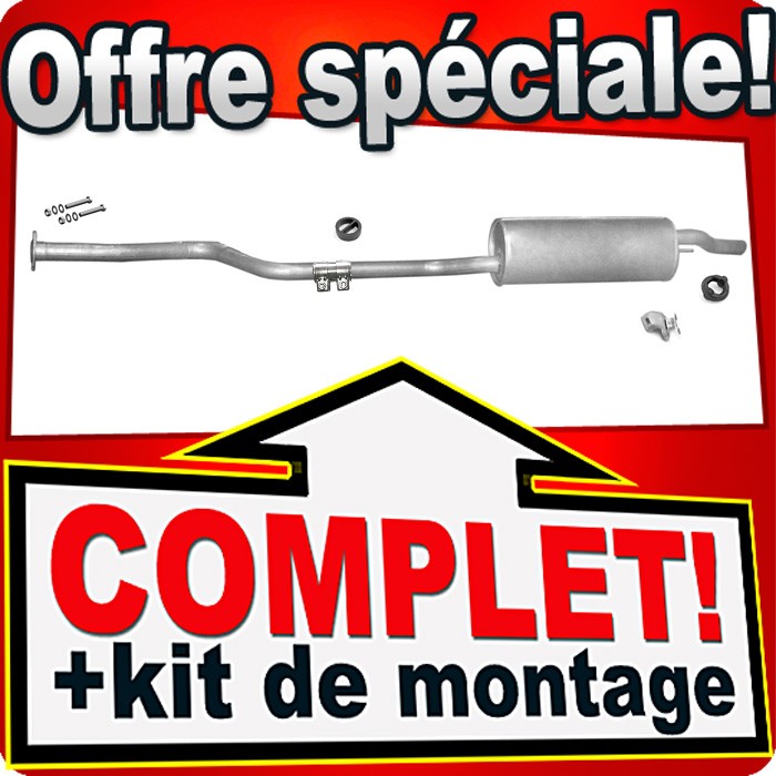 Silencieux arrière BMW E34 518 M43 anti-corrosion pour une réduction sonore maximale
