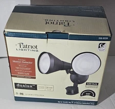 Duel Head Motion Detector Light- Bronze Finish-New Patriot Lighting