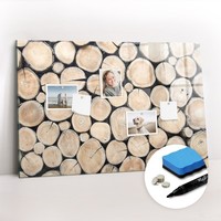 Glas Magnettafel Mit Marker 5 Magneten FüR Planung GefäLlte BaumstüMpfe 90X60 Cm