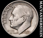 1953 Roosevelt Dime- Silver- Scarce Better Date No Reserve #J5382