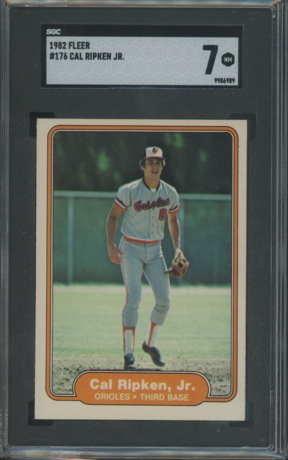 1982 Fleer Baseball Cal Ripken Jr. #176 SGC 7