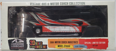 Iconic Replicas Awesome Diecast 20th Anniversary MCI D4000 IconiCruiser 87-0479
