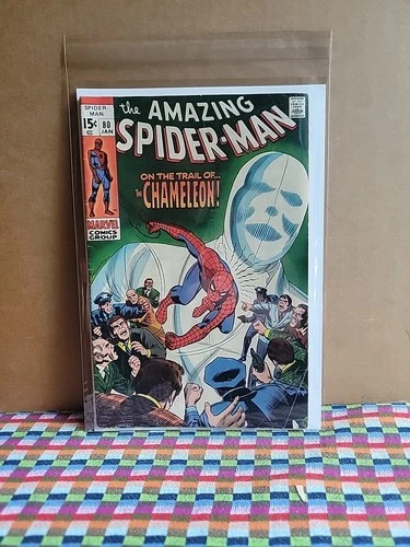 Amazing Spider-Man Comic Book No 80 (1970)  VF On The Trail of The Chameleon!