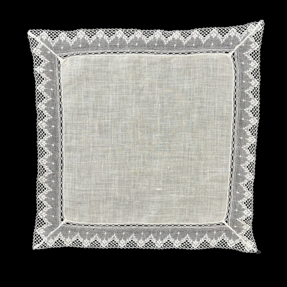 Pañuelo de boda vintage de encaje reliquia novia casa de campo delicada coqueta Foto 3 de 3