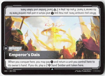 Emperor's Dais 207/221 Spiritforged Riftbound League of Legends