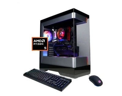 CyberPowerPC - Gaming Desktop - AMD Ryzen 5 5500 - AMD Radeon RX 6500 XT 4GB - 1