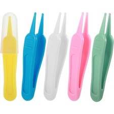 Baby Nose Picker Tweezers Set 5 Piece Round Head Booger Remover Tool for Ear