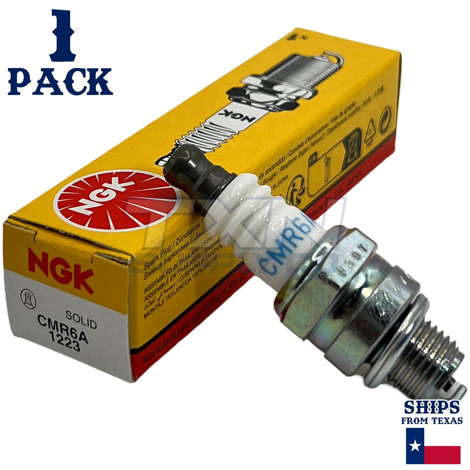 NGK - 130-797 1223 CMR6A Standard Spark Plug, Pack of 1