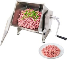 Hakka Commercial Meat Mixer 30lb 15L Stainless Steel Tilt Tank