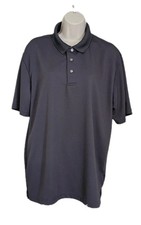 Ben Hogan Performance Polo Shirt Men's Size L 42/44 Gray Short Sleeve Button Up