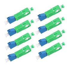 Single Mode SC APC to LC UPC Hybrid Optical Fiber Adapter Male Female 8 PCS