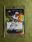 2024 Topps Chrole Refractor Drake Maye RC Auto