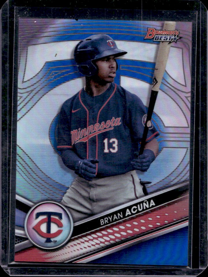 2022 Bowman's Best Bryan Acuna Top Prospects Blue Refractor #135/150 Twins
