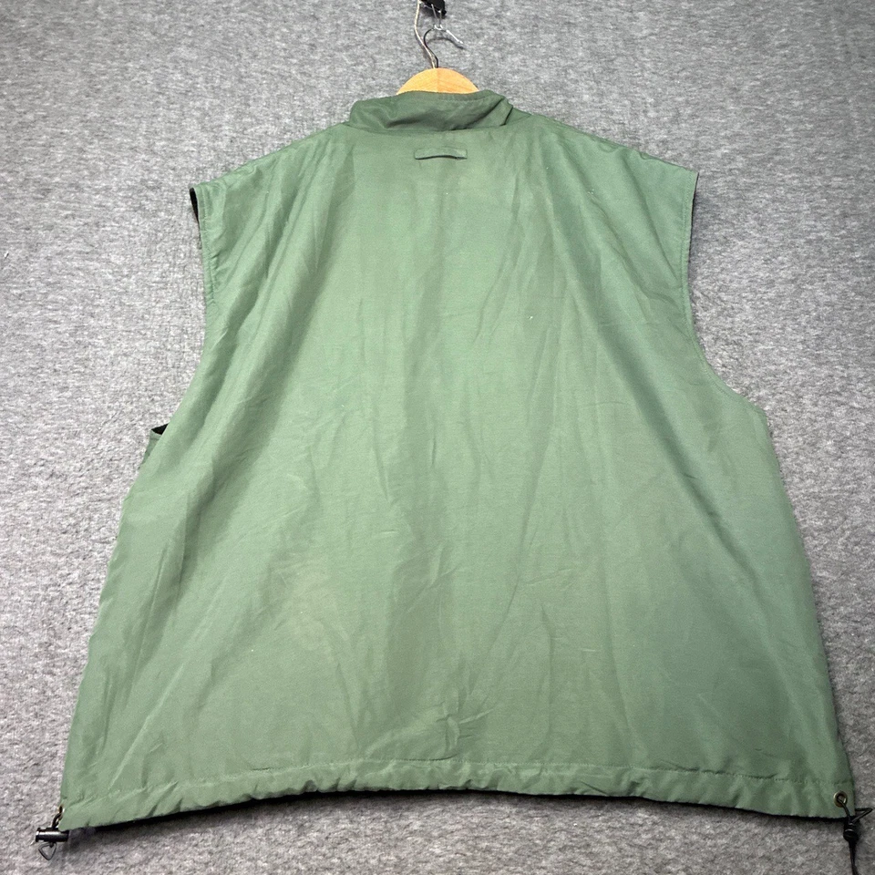 Ducks Unlimited Men XL Shelled Fleece Vest Green Vintage Outdoor Hunter Warm - Image 3 of 4