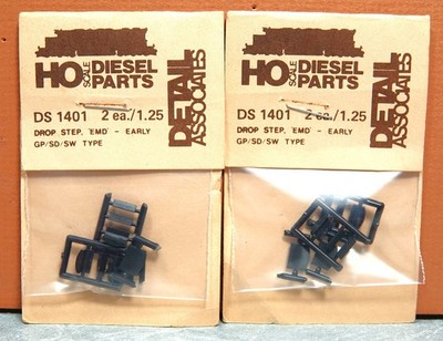 DETAIL ASSOCIATES HO DROP STEP, 'EMD' EARLY GP/SD/SW TYPE # DS 1401 (2-PACK)