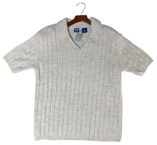 NWT Venezia Jeans Women’s Short Sleeve Ribbed Knit Sweater Size L 18/20 USA